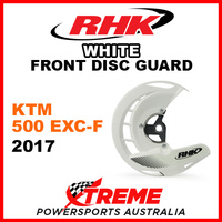 RHK White Front Disc Guard KTM 500EXC-F 500 EXC-F 2017 FDG07-W