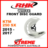 RHK White Front Disc Guard KTM 250SX 250 SX 2015-2017 FDG07-W