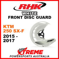 RHK White Front Disc Guard KTM 250SX-F 250 SX-F 2015-2017 FDG07-W
