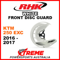 RHK White Front Disc Guard KTM 250EXC 250 EXC 2016-2017 FDG07-W