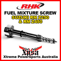 RHK FUEL MIXTURE SCREW KEIHIN FCR CARBY BLACK For Suzuki RM Z250 Z450 RMZ 250 450