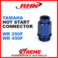 RHK HOT START CONNECTOR KEIHIN FCR CARBY BLUE YAMAHA WR250F WRF250 WR450F WRF450
