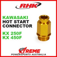 RHK HOT START CONNECTOR KEIHIN FCR CARBY GOLD KAWASAKI KX250F KX450F KXF 250 450
