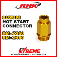 RHK HOT START CONNECTOR KEIHIN FCR CARBY GOLD For Suzuki RMZ250 RMZ450 RM Z250 Z450