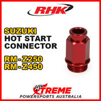 RHK HOT START CONNECTOR KEIHIN FCR CARBY RED For Suzuki RMZ250 RMZ450 RM Z250 Z450
