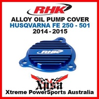 RHK ALLOY OIL PUMP COVER BLUE HUSQVARNA FE 250 FE250 350 450 FE450 501 14-2015