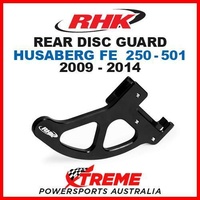 RHK MX ALLOY REAR DISC GUARD BLACK HUSABERG FE250 FE350 FE450 FE501 2009-2014
