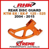 RHK MX ALLOY REAR DISC GUARD ORANGE KTM SX SXF 125 250 350 450 505 525 2004-2015