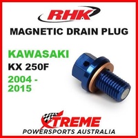 RHK MX MAGNETIC SUMP DRAIN PLUG BLUE KAWASAKI KXF 250 KX 250F KX250F 2004-2015