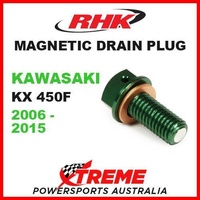 RHK MDP03-E Magnetic Sump Drain Bolt Green KX450F KXF450 2006-2015 M10x1.5