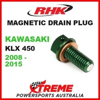 RHK MDP03-E Magnetic Sump Drain Bolt Green KLX450R KLX 450 2008-2015 M10x1.5