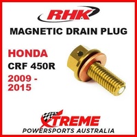 RHK MX MAGNETIC SUMP DRAIN PLUG GOLD HONDA CRF 450R CRF450R 2009-2015 MOTO DIRT
