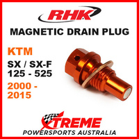 RHK Magnetic Sump Drain Plug For KTM SX SXF 125 250 350 450 505 525 2000-2015
