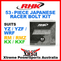 RHK JAPANESE 53 PIECE RACER BOLT KIT For Suzuki YAMAHA KAWASAKI YZ YZF WRF RMZ KXF