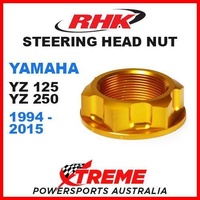 RHK MX STEERING HEAD STEM NUT GOLD YAMAHA YZ 125 250 YZ125 YZ250 2-STR 94-2015