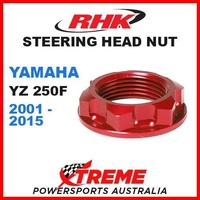 RHK MX STEERING HEAD STEM NUT RED YAMAHA YZ 250F YZ250F YZF 250 2001-2015 MOTO