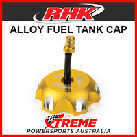 RHK For Suzuki RM125 RM 125 2004-2012 Gold Alloy Fuel Tank Gas Cap, 56mm OD