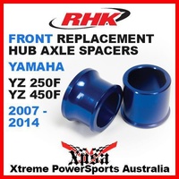 RHK REPLACEMENT AXLE SPACER FRONT YAMAHA YZF 250 450 YZ250F YZ450F 07-2014 BLUE