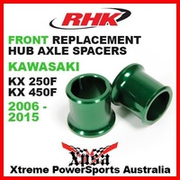 RHK REPLACEMENT HUB AXLE SPACER FRONT KXF 250 450 KX250F KX450F 2006-2015 GREEN