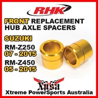 RHK REPLACEMENT AXLE SPACER FRONT For Suzuki RMZ250 07-2015 RMZ450 05-2015 GOLD MX