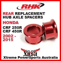 RHK REPLACEMENT AXLE SPACER REAR HONDA CRF250R CRF 250R CRF450R 450R 02-2015 RED