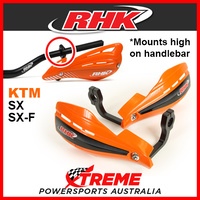 RHK XS Orange Universal Hand Guard Set, High Mount 7/8" Handlebar KTM SX/F