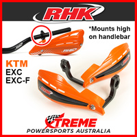 RHK XS Orange Universal Hand Guard Set, High Mount 7/8" Handlebar KTM EXC/F
