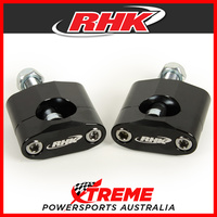 RHK Black 1-1/8" Tapered 35mm Bar Riser Upgrade from 7/8" Rubber Style 12mm Bolt