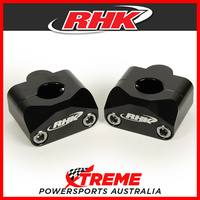RHK Black 7/8" Handlebar 20mm Riser Solid Style Bar Mount Kit Universal MX