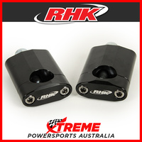 RHK Black 1-1/8" Tapered 60mm Bar Riser Upgrade from 7/8" Rubber Style 12mm Bolt