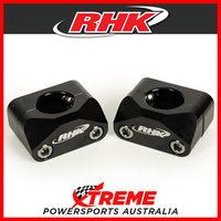 RHK Black 1-1/8" Tapered Handlebar 20mm Riser Solid Style Bar Mount Kit