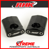 RHK Black 1-1/8" Tapered 60mm Bar Riser Upgrade from 7/8" Rubber Style 10mm Bolt