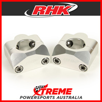 RHK Silver 1-1/8" Tapered Handlebar 20mm Bar Riser Upgrade from 7/8" Solid Style