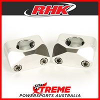 RHK Silver 1-1/8" Tapered Handlebar 20mm Riser Solid Style Bar Mount Kit