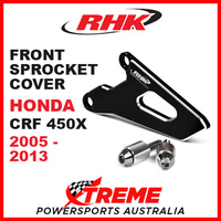 RHK Honda CRF450X CRF 450X 2005-2013 Front Alloy Sprocket Cover Black
