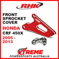 RHK Honda CRF450X CRF 450X 2005-2013 Front Alloy Sprocket Cover Red
