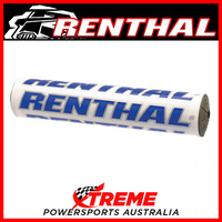 Renthal 10" 240mm Crossbar Bar Pad White Blue Mx 7/8 Dirt Bike Motorcycle   