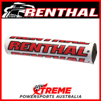 Renthal 10" 240mm Crossbar Bar Pad White Red Mx 7/8 Dirt Bike Motorcycle   