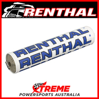 Renthal VMX Vintage Cloth 10" SX Retro Bar Pad White/Black/Blue MX Dirtbike P350