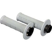Renthal MX Original Lock-On Grips Soft Grey Tapered Half Waffle G238