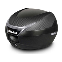 Shad SH34 Top Case 34 Litre Black/Carbon for Motorcycle Cruiser
