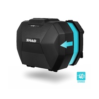 Shad SH38X Expandable PANNIER 38L Incl CARBON Look Color Panels