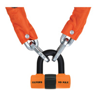 Oxford Orange Heavy Duty Chain Lock 1.5M