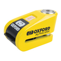 Oxford Alpha Xa14 Alarm Disc Lock - Yellow / Black