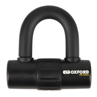 Oxford HD Max Padlock Black 14mm Shackle