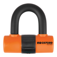 Oxford HD Max Orange Padlock 14mm Shackle