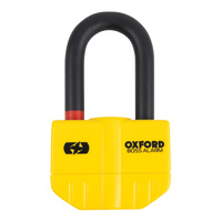 Oxford Boss Alarm 14mm Disc Lock - Yellow Unpackaged