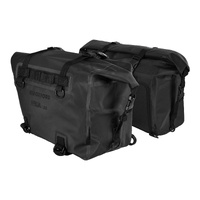 Oxford Black Panniers Aqua P32