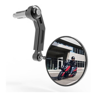 Oxford Premium Bar End Mirror Right Black