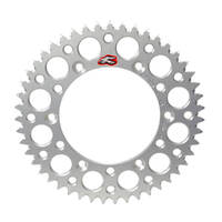 Renthal 50 Tooth Silver Rear Alloy Ultralight Sprocket for Yamaha YZ250 1999-2023